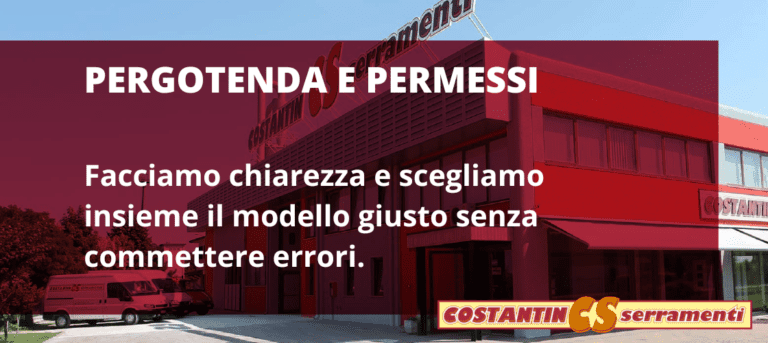 Pergotenda permessi: ecco quando non serve l'autorizzazione | Costantin Serramenti